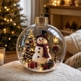 thumbnail image 6 of Glowing Christmas Story Ornament, Light-Up Mini Holiday Scene with Warm LED Light, Festive Keepsake Gift for Home Christmas Party Decoration( Christmas Express), 6 of 10