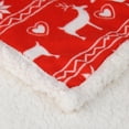 thumbnail image 7 of Christmas Throw Blanket, Snowflake Christmas Fleece Blanket, Soft, Plush, Warm Winter Cabin Throw, for Home, Airplane,Hotel,Hospital, Travel and Picnic, 51*67inch/59*79inch (Red/ Blue/ Grey), 7 of 7