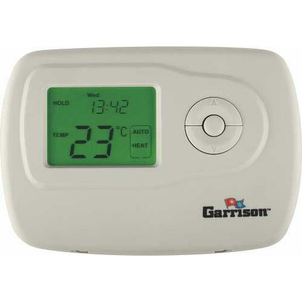 Garrison Digital Thermostat, 2 Stage Heat/Cool Programmable Walmart