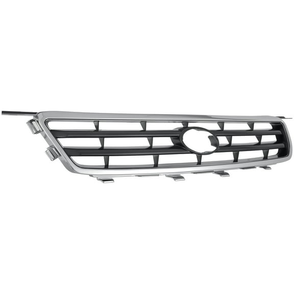 Grille - Cooling Direct Fit/For 53111AA020 00-01 Toyota Camry - Chrome/Silver - With Emblem Provision