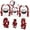 Red-A, variant on Penkiiy Matching Family Pajamas Christmas Pajamas for Family Xmas Matching Sets Short Sleeve Shirts and Plaid Shorts Santa Christmas Tree Sleepwear Two-piece Sets Pink 6-9 Months
