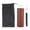 Brown, variant on Riousery Mini Portable PU Leather Cedarwood Lined Cigar Humidor Storage Pot Box, Holds 6 Cigars, Built-in Hygrometer and Humidifier Included, Perfect Gift Set, Black (3x3x7.9 in / 7.5x7.5x20 cm)