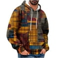 thumbnail image 3 of DDAPJ pyju Mens Aztec Hoodie Western Cowboy Hooded Sweatshirt Graphic Print Oversized Pullover Hoodies with Pocket Multicolor XXXL, 3 of 6