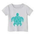 thumbnail image 3 of Icvfdpl T-Shirts Filles Rentrée Scolaire, Imprimé Garçon Col Rond Manches Courtes T-Shirt Haut Confortable Quotidien 3-4 Ans, 3 of 3