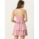 thumbnail image 4 of Vestido de Tirantes Finos Allegra K En Capas con Volantes Rosa XL, 4 of 6