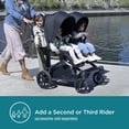 thumbnail image 5 of Contours Element Side-by-Side Convertible Toddler and Baby Stroller Single-to-Double, Reversible Seating Options, Infant Car Seat Compatible, Spacious Storage, UPF 50 Sun Canopy - Stealth Black, 5 of 5