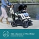 thumbnail image 5 of Contours Element Side-by-Side Convertible Toddler and Baby Stroller Single-to-Double, Reversible Seating Options, Infant Car Seat Compatible, Spacious Storage, UPF 50 Sun Canopy - Stealth Black, 5 of 5