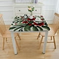 thumbnail image 3 of BANET Tablecloth, Decorations for Home Floral Waterproof Decor Scallop Edge Table Cover Indoor Outdoor Party Table Decorations White, 3 of 7