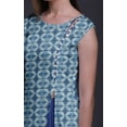 thumbnail image 4 of Bimba Printed Straight Tunic DressesÂ&nbsp;ForÂ&nbsp;Women Sleeveless Side Slit Kurti, 4 of 6