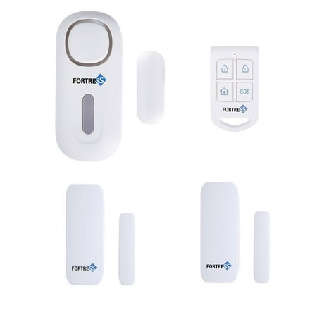 Fortress Security Safeguard Preferred Kit: DIY Wireless All-In-One Standalone Personal Security Alarm System with Remote for Easy Control and 2 Door and Window Contact (Best 2 Way Alarm System)