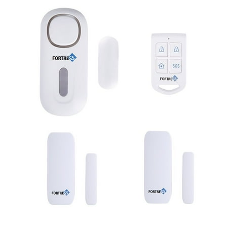 Fortress Security Safeguard Preferred Kit: DIY Wireless All-In-One Standalone Personal Security Alarm System with Remote for Easy Control and 2 Door and Window Contact (Best Wireless Security Alarm System)