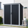 thumbnail image 1 of Remise de Rangement Extérieure en Résine 5 X 3 Pi - Armoire Imperméable pour Vélo et Meubles - Noir, 1 of 1