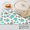 thumbnail image 5 of Placemat, Pioneer Flower Floral Print Pattern Place Mats Table Mat Set Of 2, PVC Washable Placemats for Party Kitchen Dining Decoration, 18x12 Inch, Fade Resistant, 5 of 6