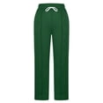 thumbnail image 6 of Sewkxo Womens Wide Leg Sweatpants High Waisted Baggy Pants Fashion Drawstring Athletic Joggers,Green S, 6 of 7