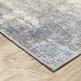 thumbnail image 4 of 2' X 8' Beige Blue Grey Green Brown And Purple Abstract Power Loom Stain Resistant Runner Rug, 4 of 5