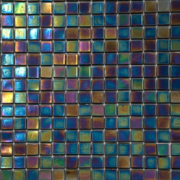 Apollo Tile Skosh 11.6 in. x 11.6 in. Glossy Shimmer Multi Blue Glass Mosaic Wall and Floor Tile (18.69 sq. ft./case) (20-pack)