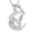 Steel, variant on Hummingbird Rose Moon Urn Pendant Cremation Jewelry for Ashes Keepsake Memory Necklace Memorial Jewelry