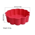 thumbnail image 4 of Plato redondo de silicona para Quiche, moldes para pasteles, antiadherentes, para hornear, 2 uds., 4 of 6