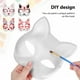 thumbnail image 3 of BRIGHTFUFU 10 Uds. Máscaras de gato máscaras en blanco máscaras de disfraces máscara de graduación máscaras de animales máscaras de fiesta vacías para Cosplay, 3 of 7
