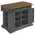 thumbnail image 2 of Homestyles Americana Wood Kitchen Island in Gray, 2 of 4