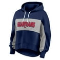 thumbnail image 2 of Women's Fanatics Navy Cleveland Guardians Filled Stat Sheet Pullover Hoodie, 2 of 3