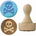 thumbnail image 1 of Sellos de madera con mango de 1,7 x 1,1 pulgadas, sellos de madera para arcilla, sellos de madera para cerámica, sellos de cerámica, herramientas con mango de madera, 1 of 9