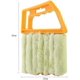 thumbnail image 5 of Limpiador de persianas venecianas de microfibra de mano Acondicionador de ventanas Plumero Cepillo de limpieza Naranja Amarillo, 5 of 5
