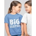 thumbnail image 3 of Tstars Girls' Big Sister T-Shirt - Cute Birthday Announcement Tee - Size M - California Blue, 3 of 6
