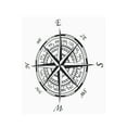 thumbnail image 4 of Navigation Compass Decal,Car Campass Sticker Waterproof Auto Nautical Decal Car Window Decal Precision Engineered, 4 of 9