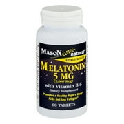 (2 pack) (2 Pack) Mason Natural Melatonin 5 MG - 60 CT