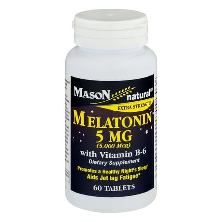 (2 pack) (2 Pack) Mason Natural Melatonin 5 MG - 60 CT