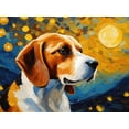 thumbnail image 4 of Stephen Chambers 14x12 White Modern Wood Framed Wall Art Titled - Beagle, 4 of 6