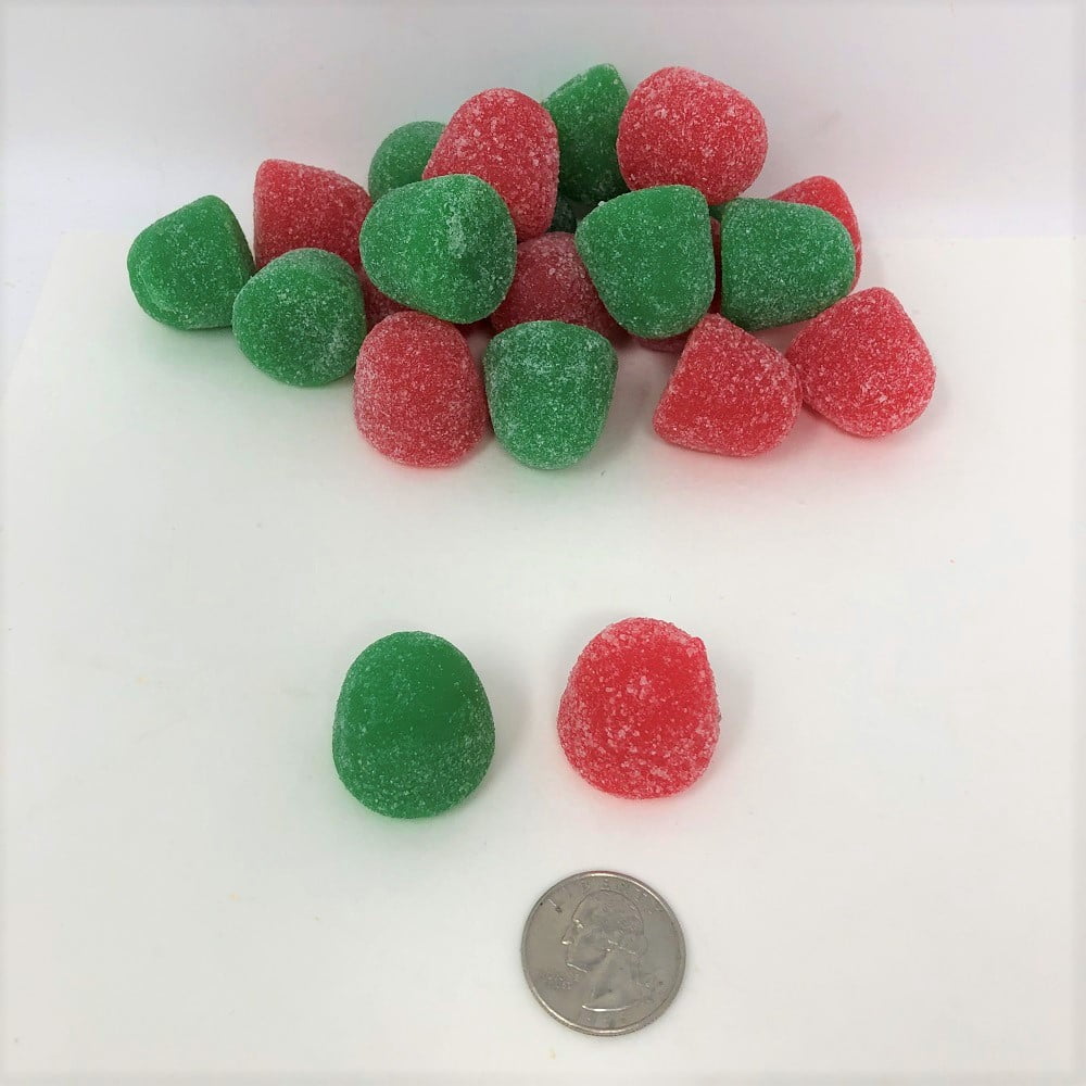 Christmas Jumbo Gum Drops Holiday Candy red green jelly gumdrops 2