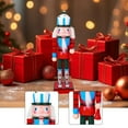 thumbnail image 6 of Nutcracker Christmas Figure Doll Traditional Decorations Wood Standing Design for Family Centerpiece Decor, 6 of 9