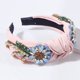 thumbnail image 3 of Diadema HUOGUO Barroca bordada con cristales de strass, 3 of 5