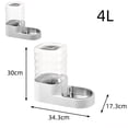 thumbnail image 3 of tamizeot Dogs Water Dispenser With Activated Carbon Automatic Water Bowl With Water Output Large Drinking Water Outlet - Pets white, 3 of 5