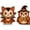 A003- 3PCS, variant on Vintage Halloween Decorations 2 Piece Wooden Fall Figurine Set Colorful Spooky Indoor Home Mantel Shelf Decor for Autumn Holiday Party Seasonal Display Housewarming Gift