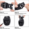thumbnail image 4 of IMENGL Clearance! Delayuji 4 Sets Spa Hot Tub Cover Clips Hot Tub Cover Broken Kit Replacement 4 Clip Locks 4 Slides 4 Keys with 8 Screws Hardware Accessories for Spa Cover Straps One Size Black, 4 of 8