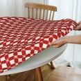 thumbnail image 5 of Round Fitted Tablecloth 44 Inch, Retro Red Plaid Round Fitted Tablecolth Fitted Tablecloth Spillproof Soil Resistant Table Cloths Decorative Tablecloths for Dining Table, Buffet Parties and Camping, 5 of 8