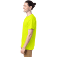 thumbnail image 5 of Gildan Hi Vis Work T-Shirt, High Visibility Workwear Short Sleeve Crewneck Tee, Safety Green Shirt Pack 5, L, 5 of 5