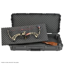 SKB iSeries Double Bow Large Bow Case, Black, Durable Archery Storage, Model 3i-4719-DB, Weatherproof, Lockable, Foam Interior