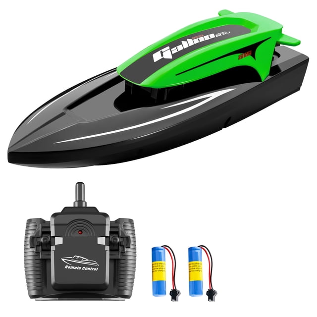 Amdohai Remote Control Boat, 2.4G 20km/h High-speed Waterproof Remote Control Speed Boat with LED Lights