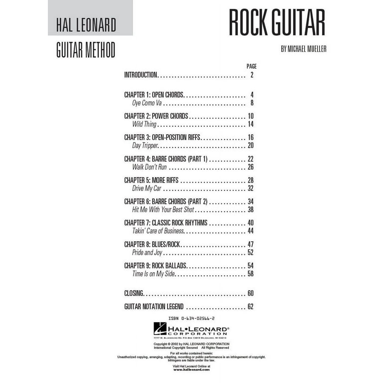Rock guitar method deals