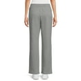 thumbnail image 3 of Athletic Works Women's Fleece Open Athletic Pants, Medium Grey Heather, 3 of 6