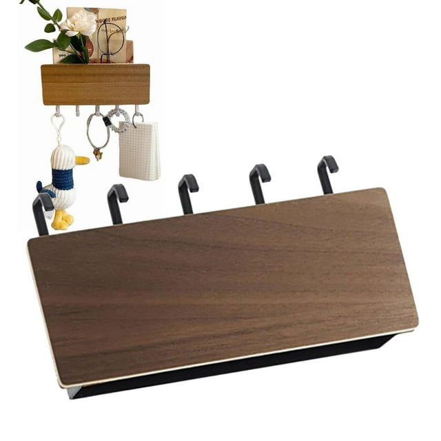 Colgador de Llaves Jadeshay para Pared Madera 5 Ganchos Sin Perforaciones