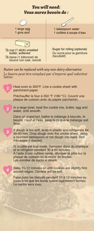 XO Baking Co. Gluten Free Double Chocolate Peppermint Gourmet Cookie Mix; Non-GMO; Kosher; Dairy Free; Peanut Free; No Preservatives; No Artificial Flavors or Colors, 15oz