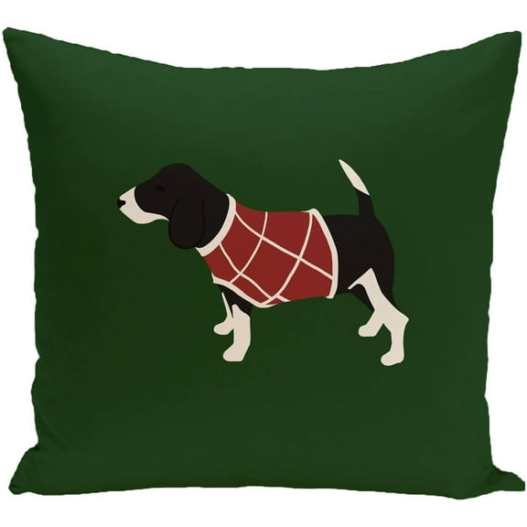 Simply Daisy 16" x 16" Warmest Wishes Decorative Holiday Animal Print Pillow