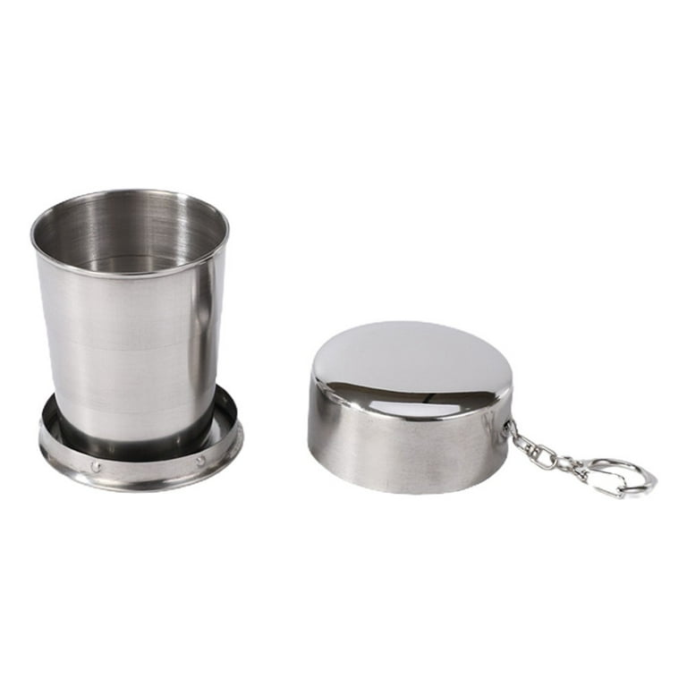 Camping Cup Folding Portable Coffee Mugs Drinking Cutlery Aluminum