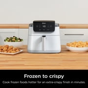 Ninja Pro 3-in-1 Air Fryer, XL 5-Qt Basket, 3 Functions, Air Crisp Technology, Non-Stick, Crisper Plate, AF140WMWH White