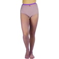 thumbnail image 2 of Plus Size Mini Diamond Net Spandex Pantyhose, Purple, 2 of 6